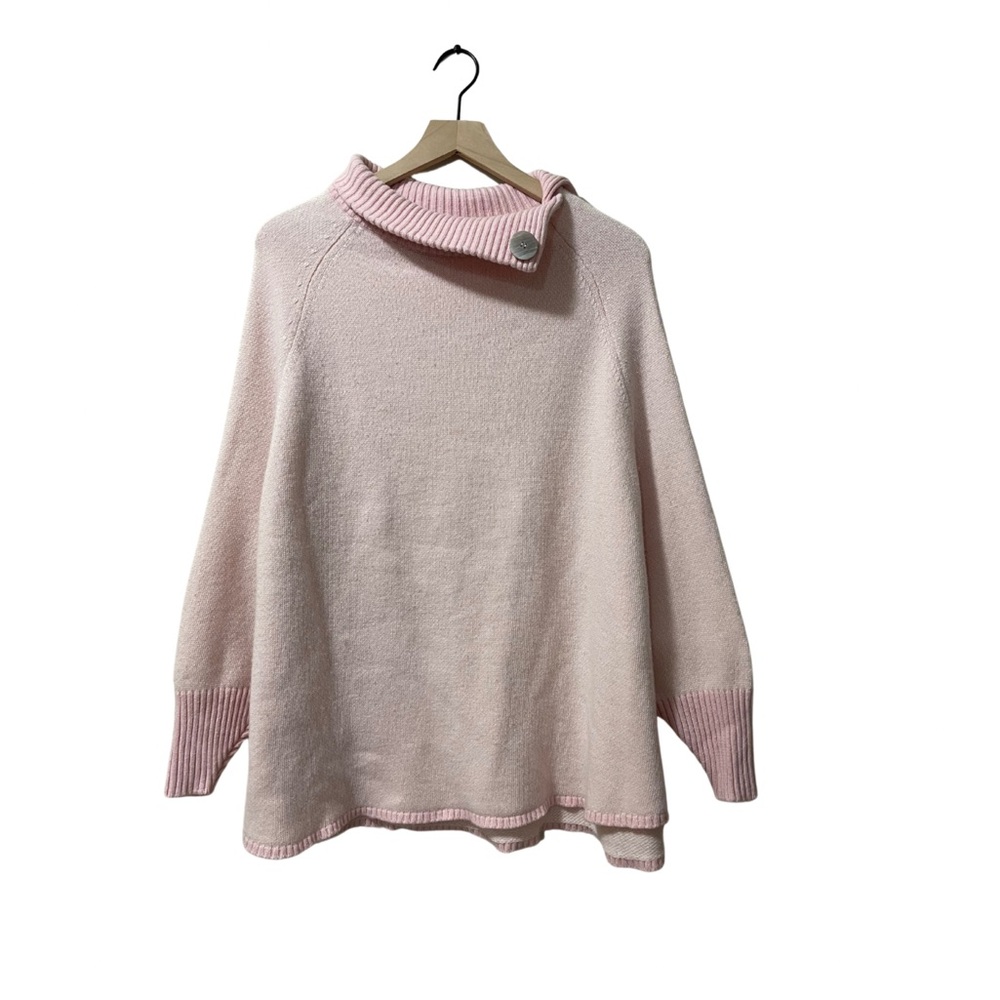 Cashmeritaly: Cashmere Silk Merino Wool Pink Oversize Comfy Sweater One Size